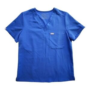 Figs Catarina Scrub Top‎ Womens Medium Technical Collection Blue Medical PO 2251